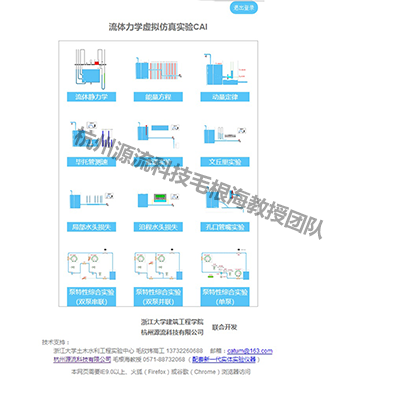 基于WEB的流体力学虚构仿真尝试平台（2系列整套9项）